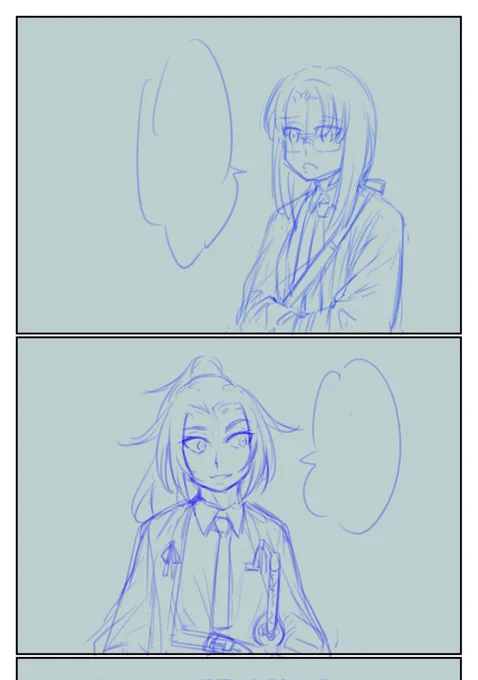 描こうと思ったモノが描けないのでやむなくまたオチも考えずにオリジナルでも描き始める💤