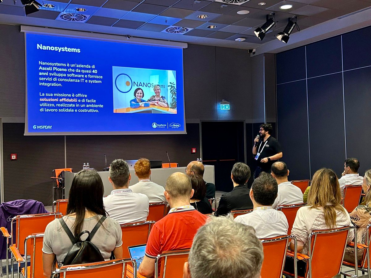 Nanosystemssrl's tweet photo. #MSPday 2023 ci siamo! Grazie a @beSharp_spa per aver raccontato di come il Cloud ha trasformato il nostro software Supremo, portandolo da Ascoli al mondo. Abbiamo affrontato il tema del Cloud Journey verso resilienza, scalabilità e global reach
#msp #managedserviceprovider https://t.co/PQYrT80IMM
