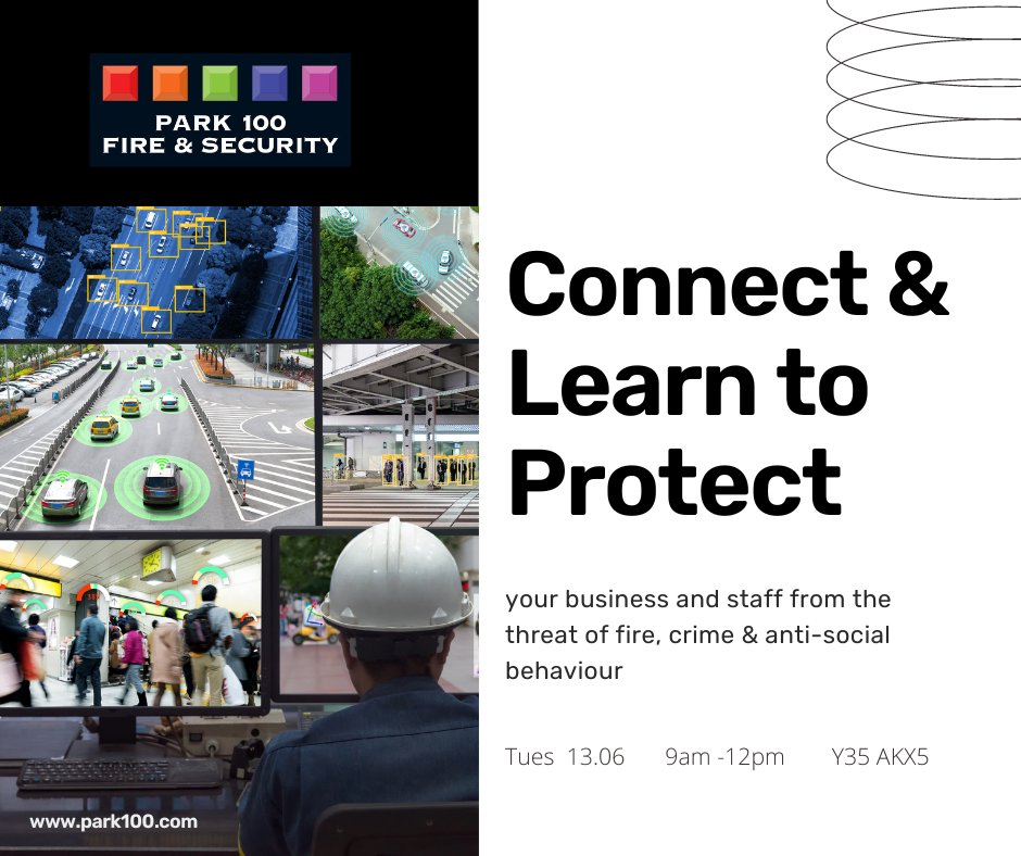 Upcoming Event💥 

- Network with SMEs in the region

- Discover how to protect your business premises, stock and staff from fire and crime

- Learn how to comply with Irish fire safety legislation

- The chance to win exciting give-aways 

- Enjoy coffee &amp; snacks

#firesafety