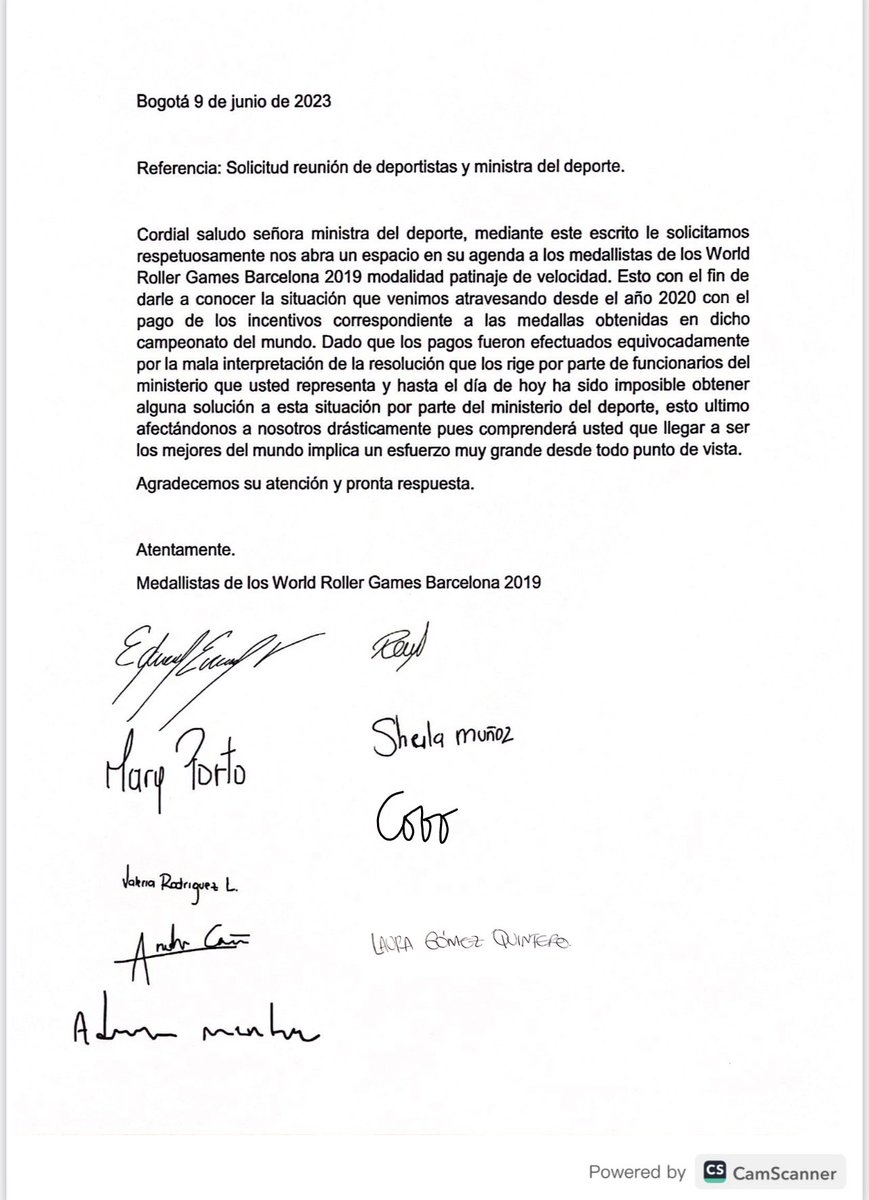 Edwin950628's tweet photo. Ministra @AstridBibianaR mediante este escrito le solicitamos nos atienda y nos de una solución. Sabemos que está al tanto de la situación. 
Por favor denos una respuesta. https://t.co/Q6FoVRR8FQ