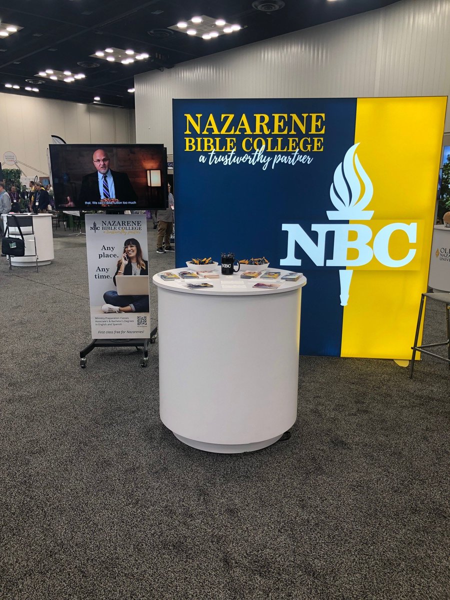 We're here! If you're at General Assembly, we'd love to see you at our booth in the IBOE section of the exhibit hall. Our Provost Dr Lyke will have a small gift for every alumnus! #GA2023 #Nazarene