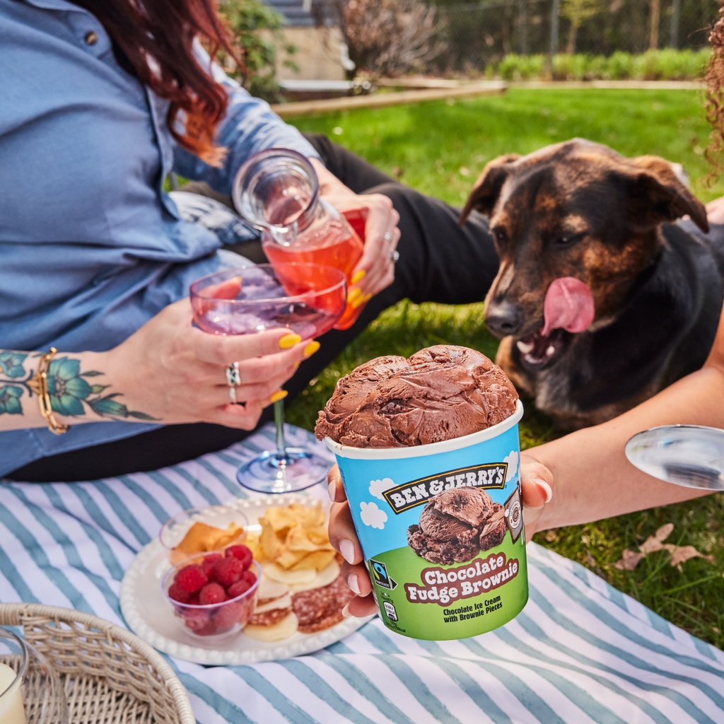 No, we absolutely did not bribe the dogs with treats for these shots🐶

#icecream #chocolatefudgebrownie #benandjerrys