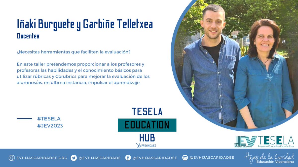 ¡PARTICIPA! en la Jornada Educativa 2023 #RECOMENDACIÓN del 9º y 10º Taller #TESELA #ColegiosHHCC #EducaciónVicenciana #SaberMásParaServirMejor i.mtr.cool/kiyeghycqf