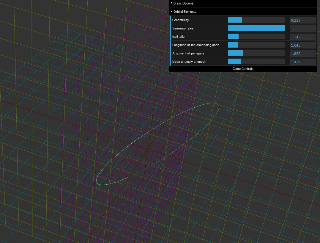 mgreter's tweet photo. Made a very simple demo from my threejs astro shaders where you can play with the keplerian orbital elements and see the results in real-time.
https://t.co/ac6iSJzopR
https://t.co/D0Eu0HDGEN https://t.co/BcjPgLNNsq