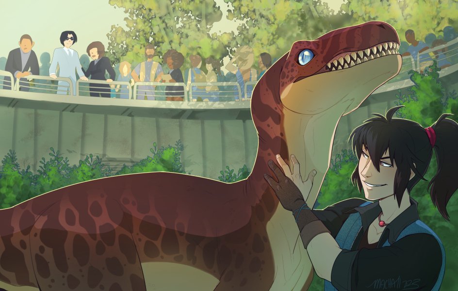My piece for the MDZS RBB! Who likes a good Jurassic Park au!? I do, and Fireawayy went above and beyond writing a xuexiao fic for this! 🦖🦖