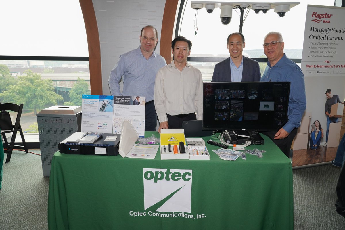 OptecComm's tweet image. Great time and great company Lawrence Mok Doug Friedman at #Citifield with @QueensChamber  Business Expo 2023, showcasing #securitycameras #cellularrepeaters. Thanks Dwight Gooden "Doc" ⚾ for stopping by.