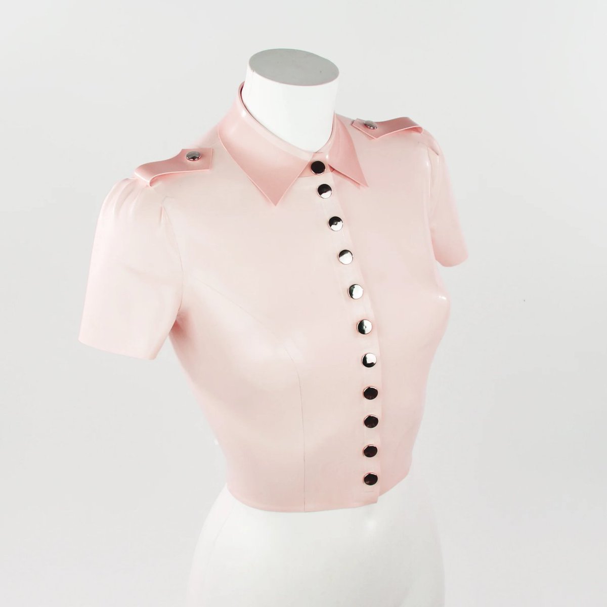 Revol Military Blouse serving suggestion...

Thanks to @dejahbelle for constructing a killer look 🔥

#postfetish #latexfashion #militaryfetish #blacklatex #latextop #latexshirt #latexblouse