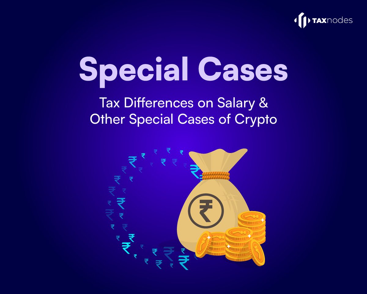 TaxNodes_'s tweet image. Go through this thread to explore special income cases involving Virtual Digital Assets (VDAs) and unravel the tax implications they entail. 💰

bit.ly/40pNoFA

#CryptoTax #CryptoTaxGuide #Tax #SpecialCases