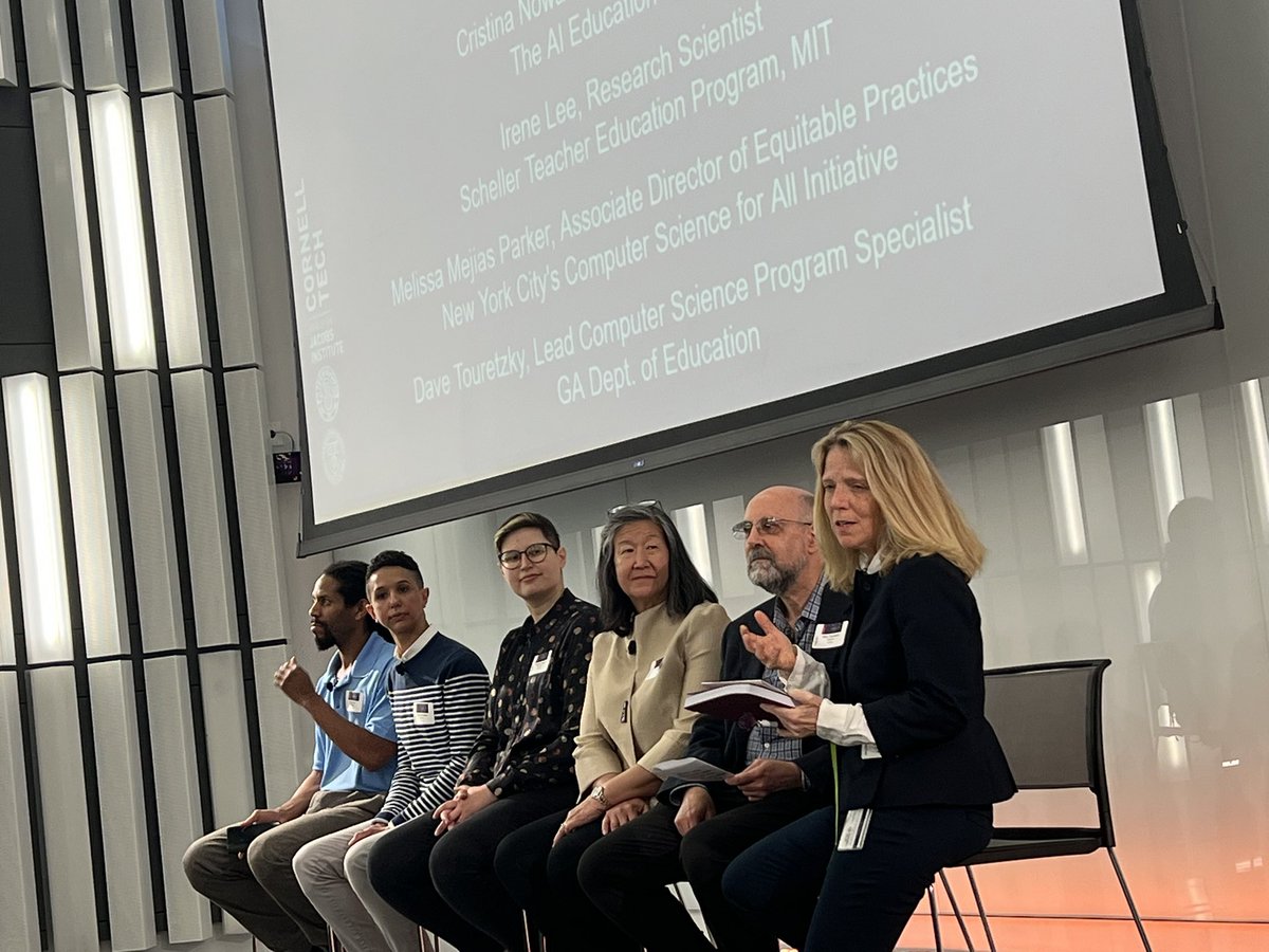 Diane Levitt (@diane_levitt) on Twitter photo βIn 2018, I realized that the <a href="/csteachersorg/">CS Teachers Association (CSTA)</a> standards had only two sentences about AI. I went to my dept chair and said, this is a problem, we should do something about it. And he said, youβre right. YOU should do something about it.β <a href="/DaveTouretzky/">Dave Touretzky</a> #ToCodeandBeyond βIn 2018, I realized that the <a href="/csteachersorg/">CS Teachers Association (CSTA)</a> standards had only two sentences about AI. I went to my dept chair and said, this is a problem, we should do something about it. And he said, youβre right. YOU should do something about it.β <a href="/DaveTouretzky/">Dave Touretzky</a> #ToCodeandBeyond