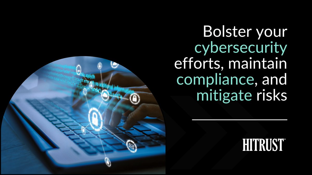 HITRUST's tweet image. Learn how to bolster your cybersecurity efforts, maintain compliance, and mitigate risks with our latest ebook: Analyzing the Latest Breach Data To Stay Ahead of Information Risk Management Threats. Access it here: hubs.ly/Q01R1cqj0  

#HITRUST #HITRUSTCSF #HITRUSTi1