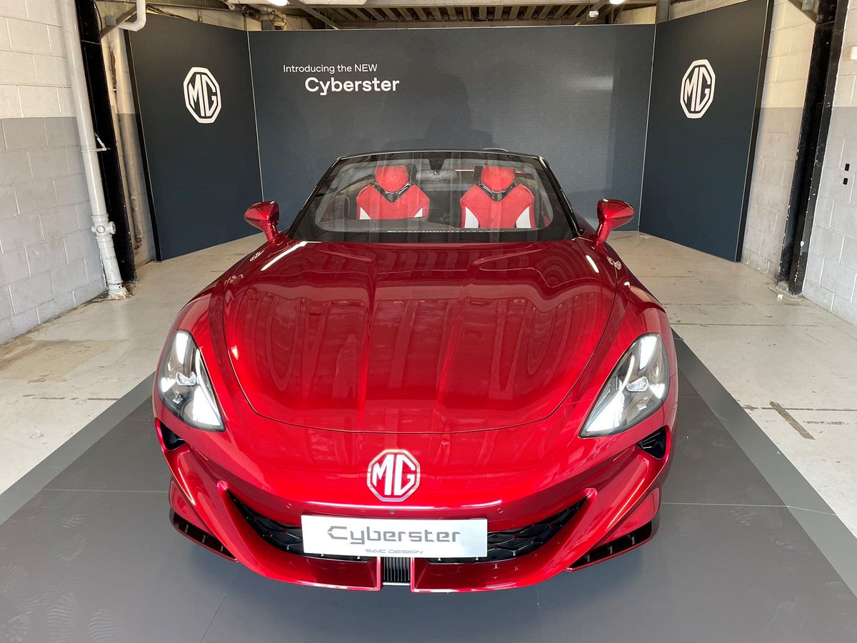 Exciting news! MG Cyberster has arrived at Silverstone. Join us this weekend to witness the electric revolution unfold before your eyes. See you there! ⚡

#MG #MGUK #MGCyberster #Cyberster #Silverstone