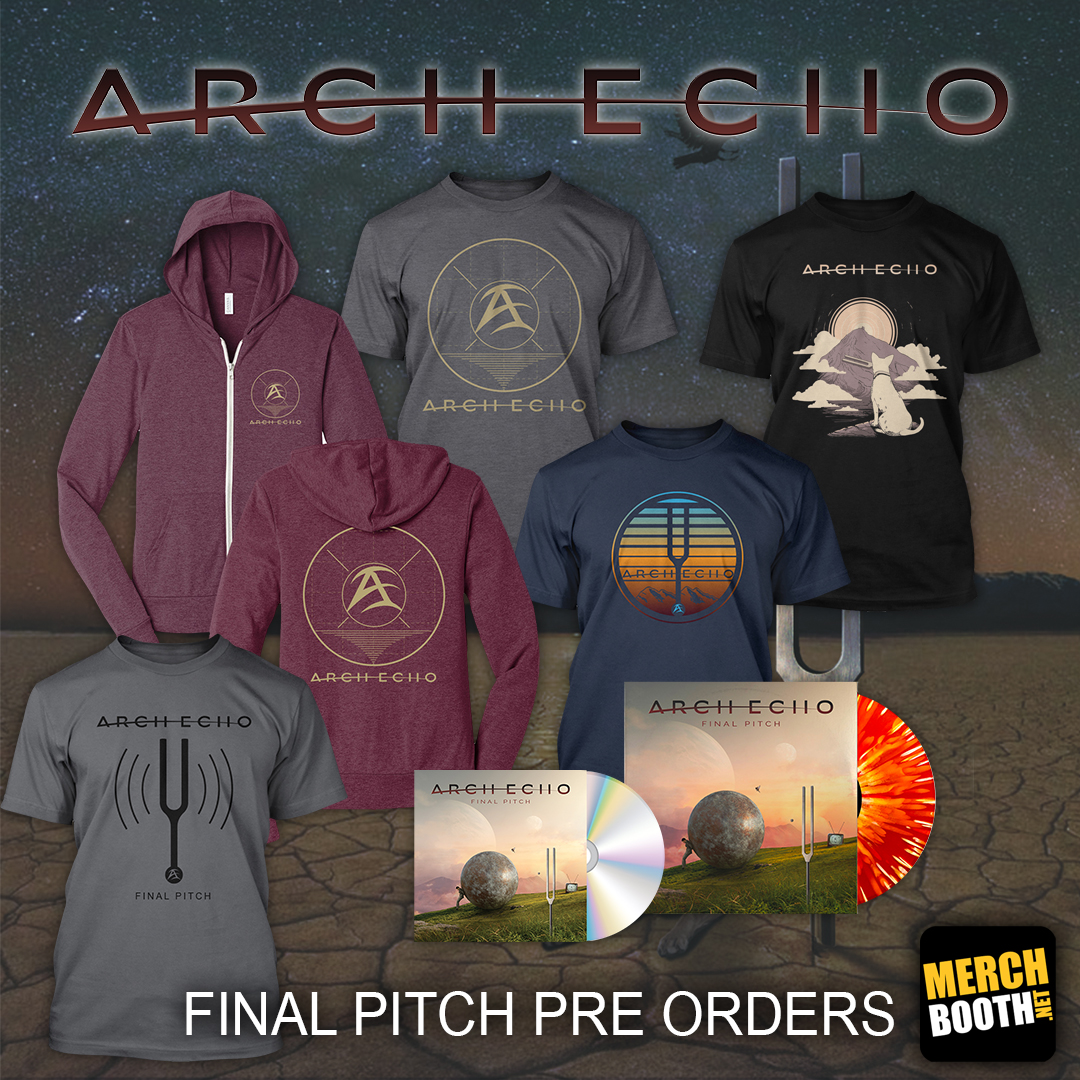 MerchBoothxNet's tweet photo. 🚨NEW ALBUM &amp; MERCH ALERT🚨
Arch Echo have launched pre orders for their upcoming release “Final Pitch” due out on July 28th. We have a load of new merch, exclusive sunburst colored double vinyls available as well. Visit
https://t.co/OmGPcjEzxD
@arch_echo 
#newablum
#finalpitch https://t.co/rw4Zuic23S