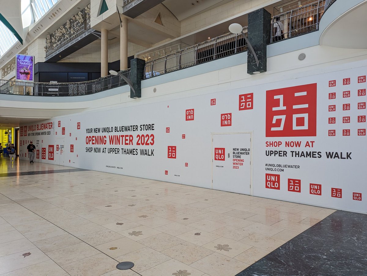 JimJamming's tweet photo. I love that @UNIQLO_UK is staying at @TweetBluewater but so sad that the premises I opened as a Bronze team member in 2010 is closing. Always so many memories going in there! End of an era. https://t.co/prfmjmLW10