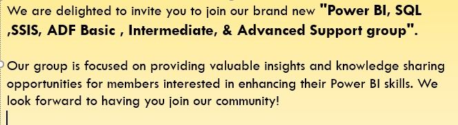 deepneuron2's tweet image. Just Click on the Below link:

👉lnkd.in/gftFni8A

#powerbi #powerbigroups #powerbisupport #powerbitraining #SQl #SSIS #ADF #powerbisupportgroup