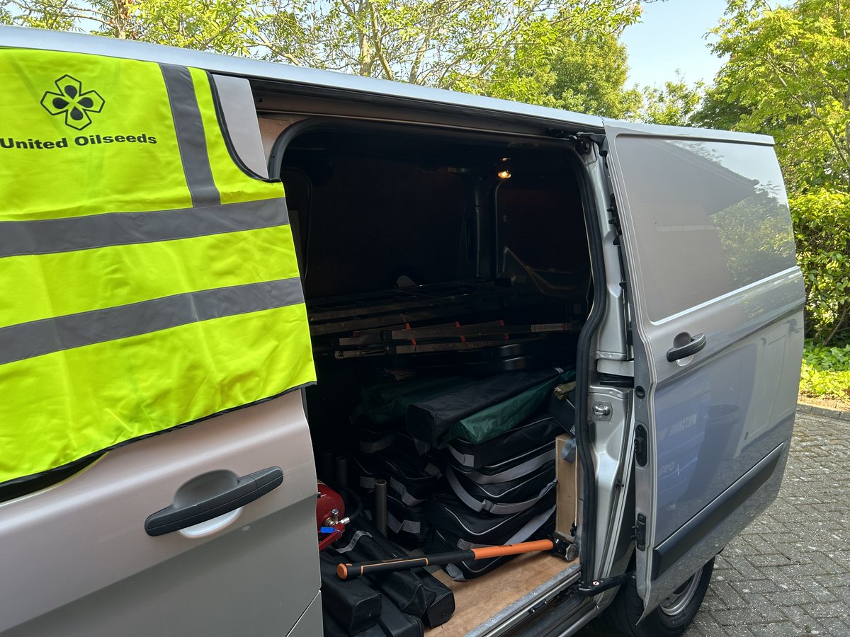 That's the van loaded....now for some sunshine before some more ☀️☀️@cerealsevent next week...see you there! #events #OSR