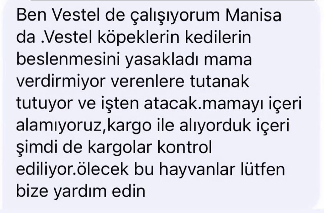 Hayvanların beslenmesini engellediğiniz için yeni aldığım Vestel marka klimamı iade edeceğim. Rezilsiniz!  <a href="/Vestel/">Vestel</a>