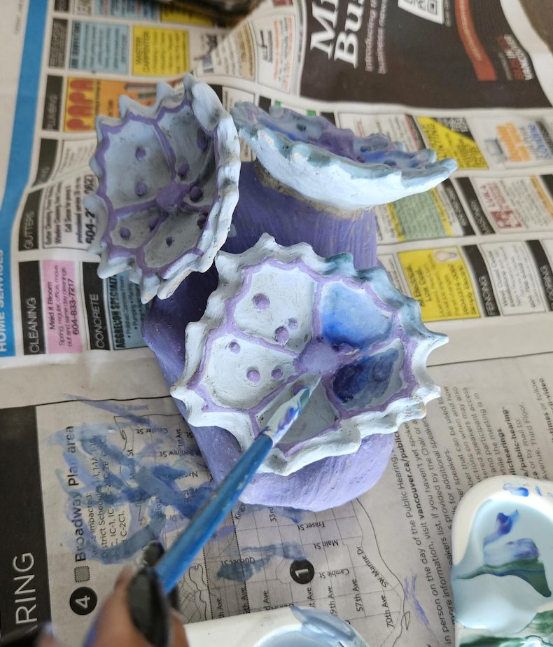 Killarneyvsb39's tweet photo. Ceramics projects in the works!  This will be amazing when finished this June.  Hands on learning in @VSB39 https://t.co/NpxRXzK21e