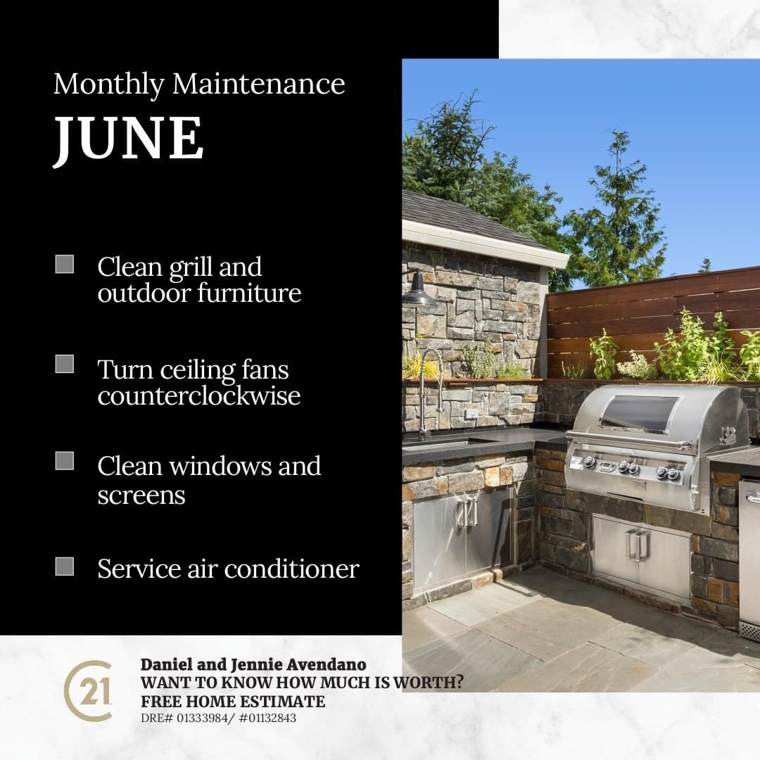 Here are some commonly overlooked home maintenance tips. What are other items on your list to do this month? #homeownertips #homemaintenance #homechecklist