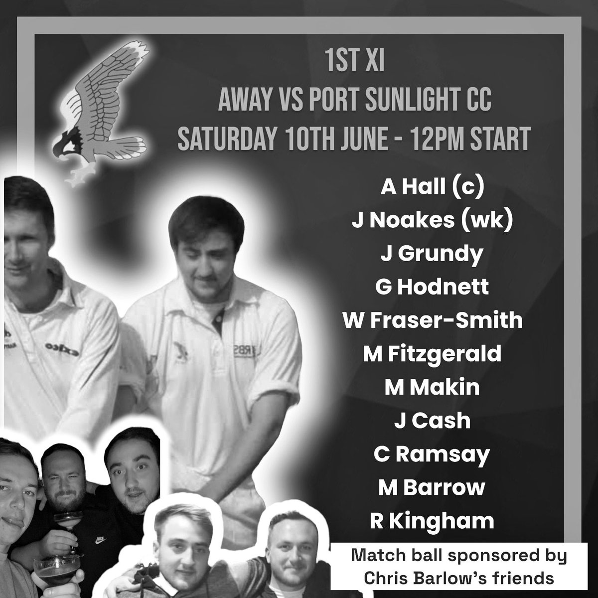 marplecc's tweet photo. Our teams for this week in honour and tribute to @ChrisBarloww who will be a fantastic 12th man for all sides

Match balls sponsored by Chris’s friends. 

🏏 https://t.co/Yg11awWZRN