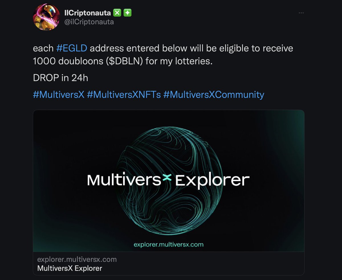 ilCriptonauta's tweet photo. ✋ STOP! DROP DONE! ✋
Only 22 address valid. Next one, only if I follow you!
#DBLN are not for BOTs.
https://t.co/Q4f4FVtejs https://t.co/xQRZx3y2bD