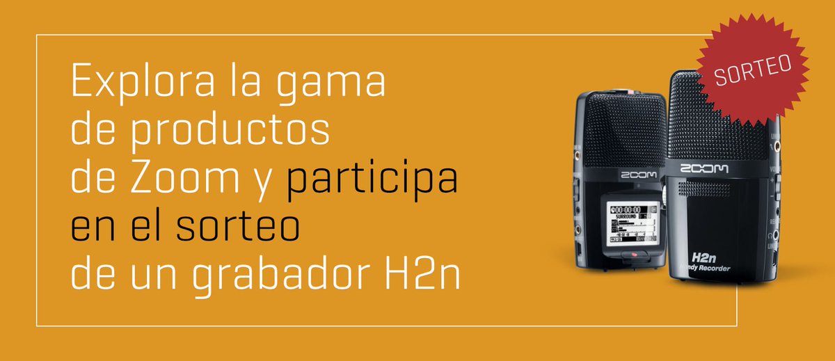 🔈¡Sorteamos un grabador H2N de Zoom!  🗣 Participar es muy muy fácil!

💚 Síguenos en twitter para enterarte de tu participación.

⏰ Participa hasta el 25 de junio a través del siguiente enlace:

cutoff.es/es/content/31-…