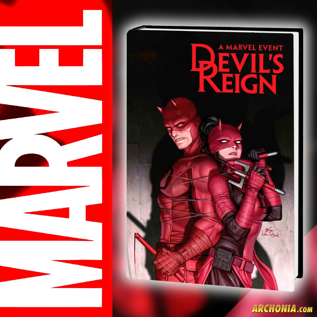 Archonia's tweet image. To make matters worse, Fisk has an army of super villains at his command. 

archo.co/3OYBpMd 

#DareDevil #Marvel #DevilsReign #Omnibus