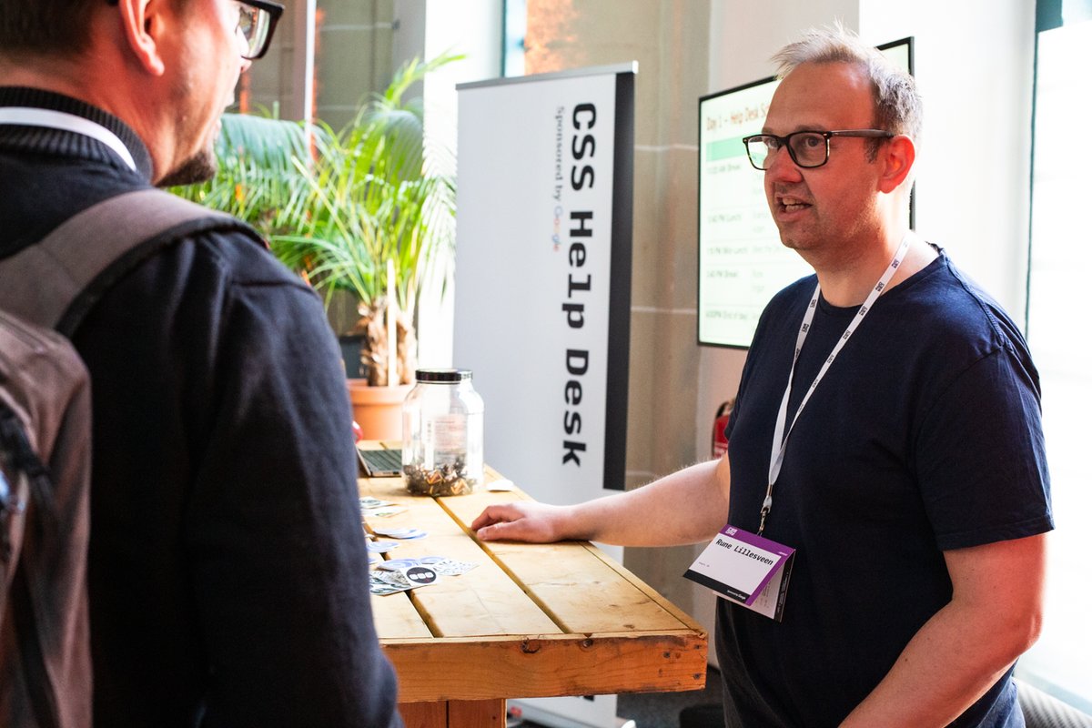 CSSDayConf's tweet photo. Thanks for sponsoring the CSS Help Desk, @Google! #CSSDay https://t.co/Ply94yXH3U