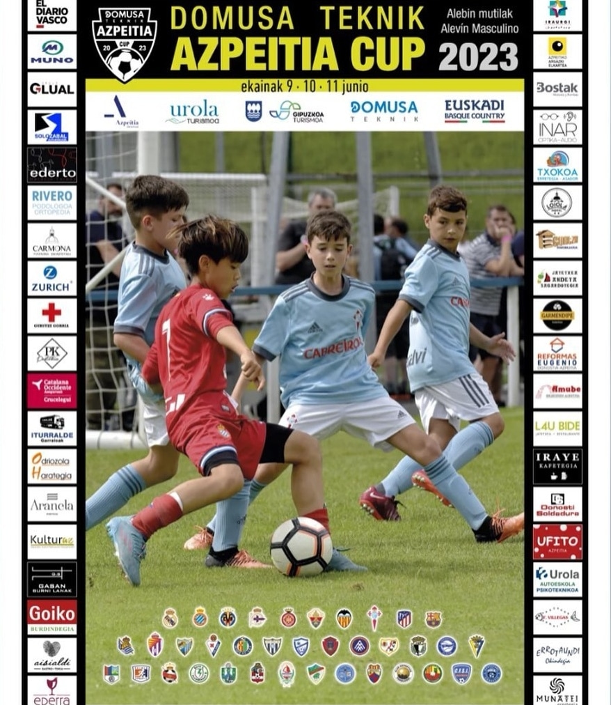 [TORNEO]

🏆Azpeitia Cup 
⚽Alevin C
📆9-11.6
📍Gipuzkoa, Azpeitia

Grupo 
Alevin C🔵🔴
CD Parquesol
CF Villarrral
FC Andorra
CD Sonseca
KE Abadiño