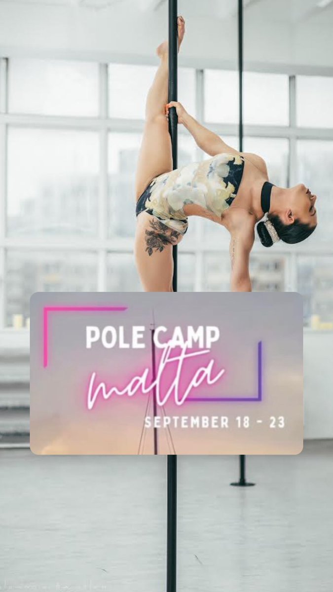 bieleckakasia_'s tweet photo. Iโll be teaching at Pole Camp Malta in September! โค๏ธ๐ฅโ๏ธ
#polecamp #poledance #poledancer #polesport #sport #dance #passion #onepassion #community #workout #training #poledancecommunity #polepassion #polemotivation https://t.co/asOzqtaFcn