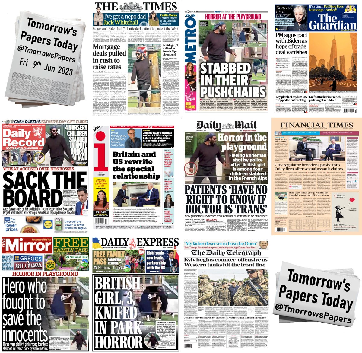cfmmuk's tweet photo. We conducted a study of the print press on the disgusting #Annecy stabbings

We noticed:

1. The faith of the perpetrator (Christian) or what he said ('in the name of Jesus Christ') was not in any headline
2. None called it terror/ism
3. It was not linked to wider narratives https://t.co/ltx9jJNocO