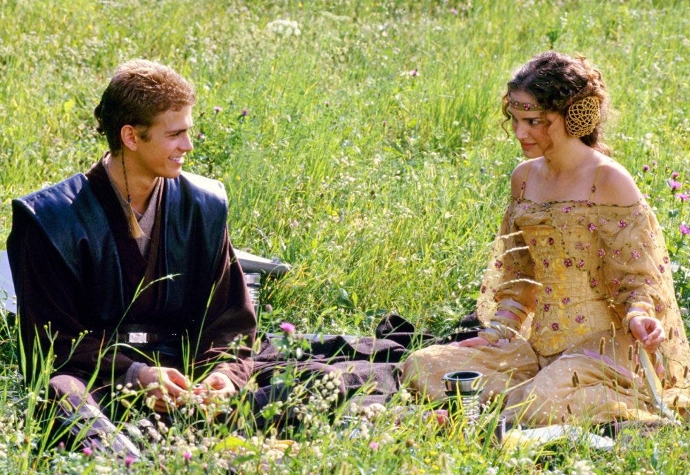 Natalie Portman and Hayden Christensen went together so well in #AttackOfTheClones. They both nailed their parts perfectly.