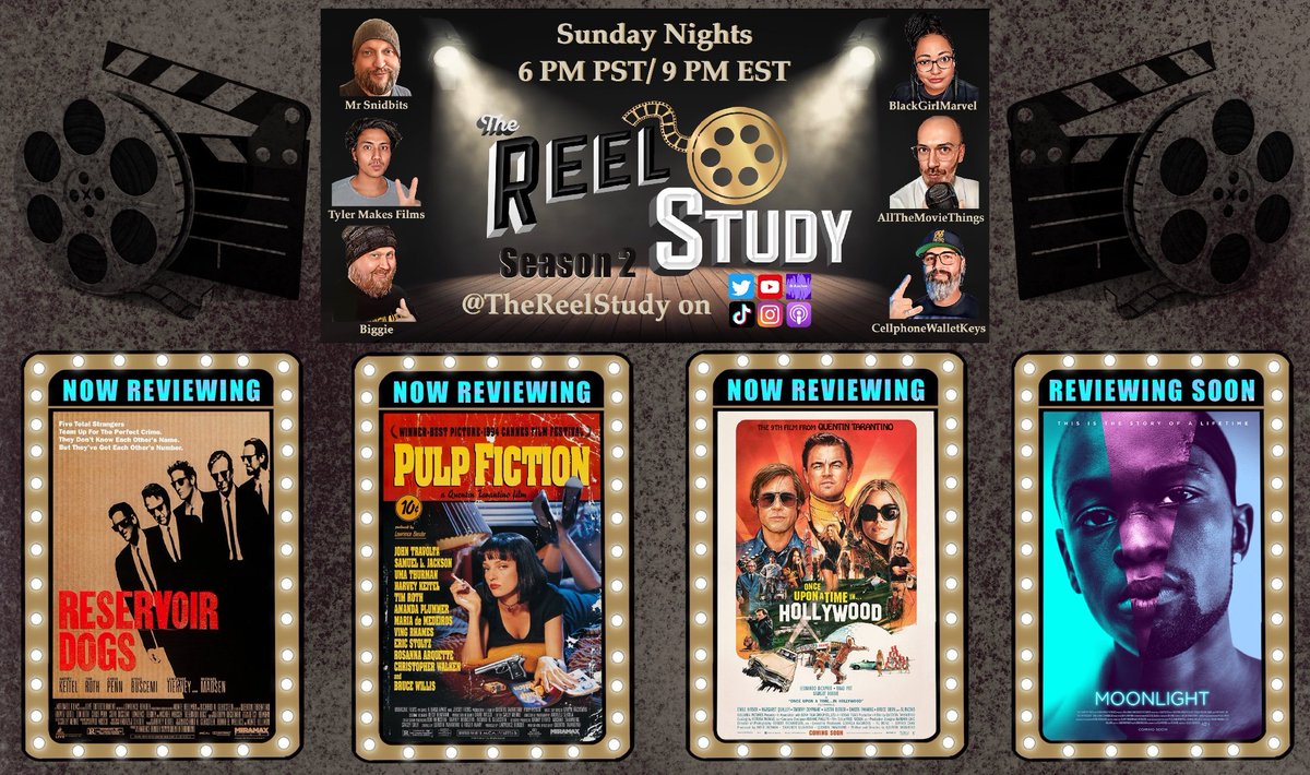 This week on The Reel Study!! #TarantinoWeek #join #streaminglive #podcast #TakeTwo #follow @TarantinoWorld