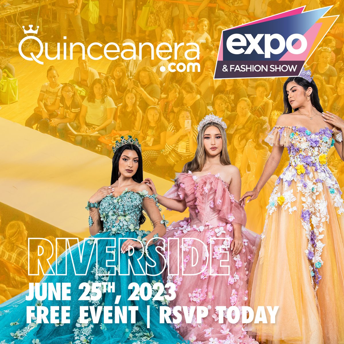 🎉 Get ready for the most glamorous event of the season! 🎉

📅 RSVP for free | June 25th in Riverside🌆
✨ Discover the perfect dress
🎁 Don't miss out on exclusive discounts and raffles
loom.ly/fmWmbgc

#QuinceaneraExpo #riverside