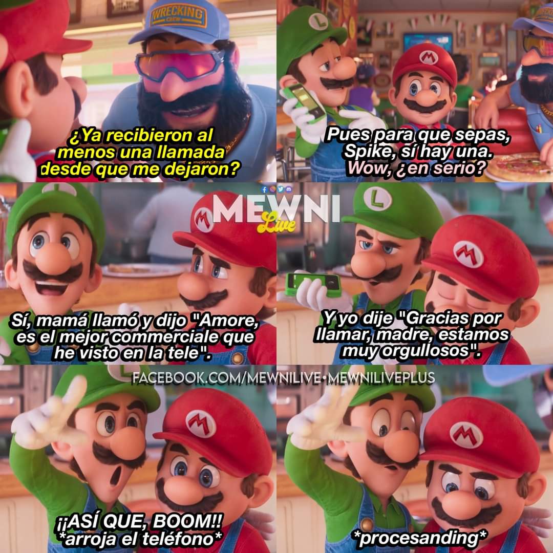 Jaja 🤣 🎥 Película: #SuperMarioBrosMovie (2023), image size:1080x1080
