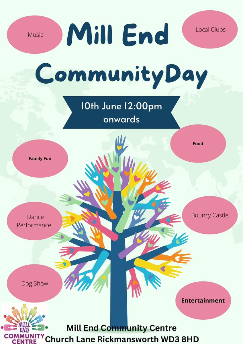 parish_mill's tweet image. Come &amp;amp; celebrate the life of the Mill End community tomorrow from 12noon!

The parish have a table at this event promoting the work of the choir and the Trinity Project (trinityproject.uk) our Deanery wellbeing project &amp;amp; sharing info about our wonderful church communities!