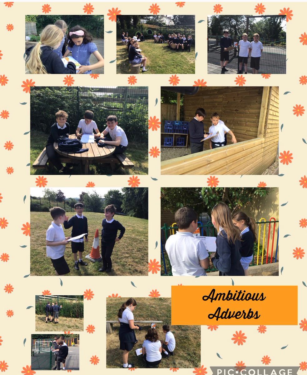 ☀️ We took our learning outdoors this morning to identify and work with a range of powerful adverbs, which we then used to improve our writing! ☀️ #ambitiousandcapable #buildingtoolkits #orienteering #arbennigodda