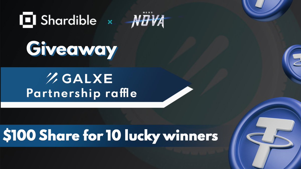 shardible's tweet photo. π’ Exciting News! @shardible partners with @theweb3nova for a $100 Raffle Giveaway on Galxe!
Join us in the Amazing giveaway and Win $100 in our Galxe raffle. Don't miss this opportunity with #Shardible and #Theweb3nova!
Galxe :
https://t.co/fyVJcSG5NM https://t.co/p8uhXY5wVA