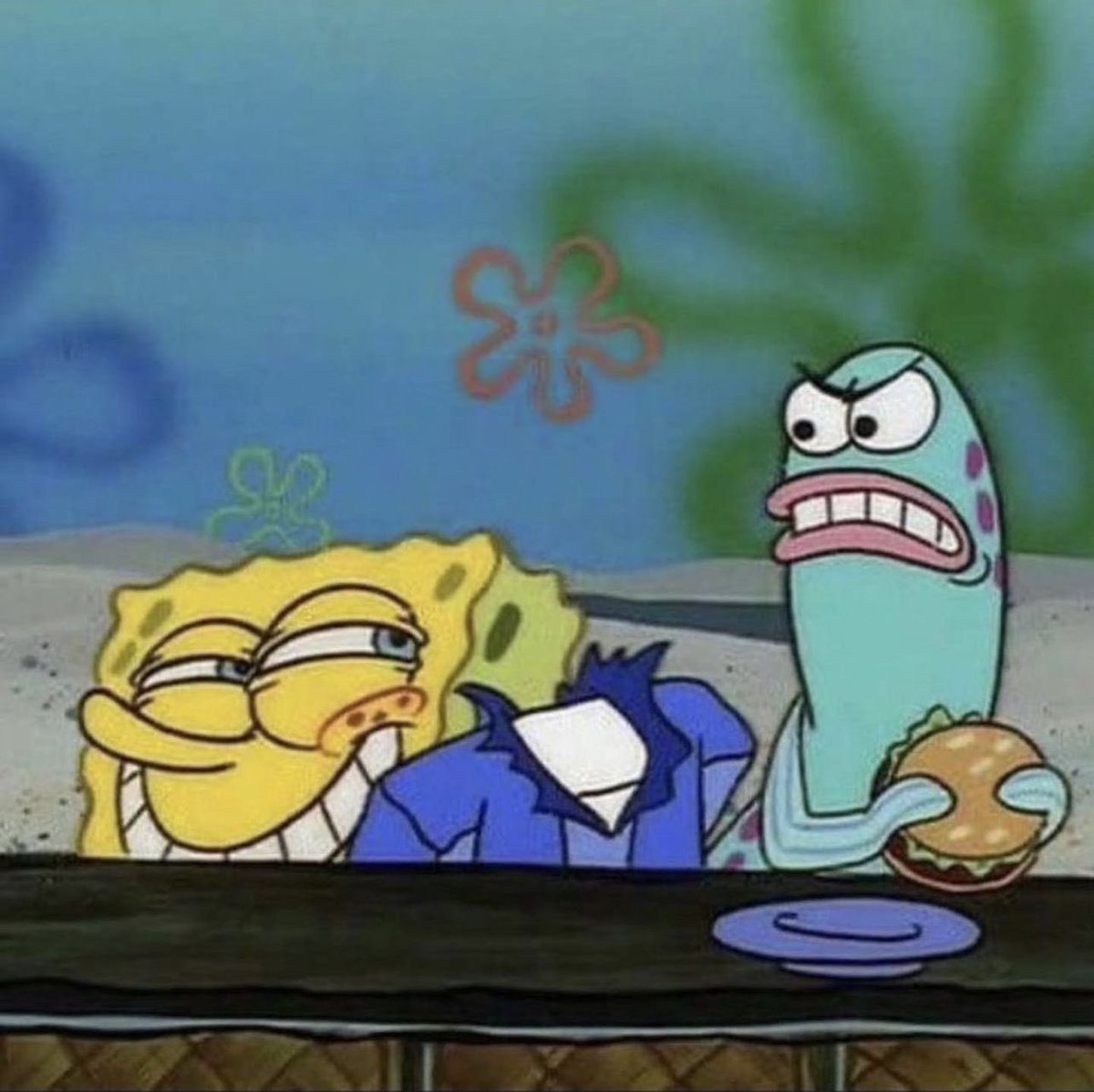 ilydrid's tweet photo. Spongebob really was wild asl cuz why was bro going around doing this https://t.co/MvSYvsEtyk