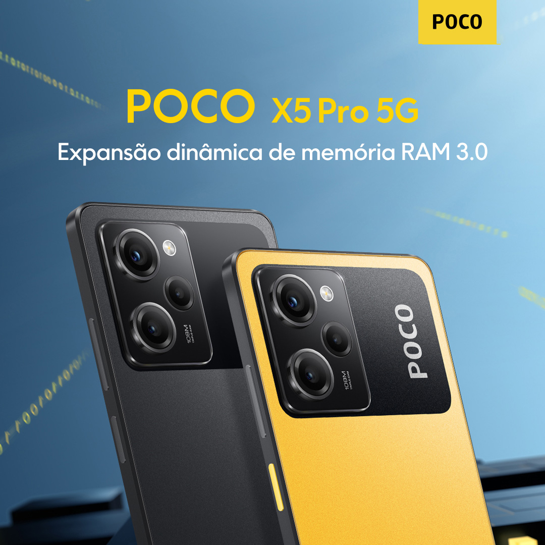 Aproveite ainda mais os apps que você sempre usa com a expansão dinâmica de memória RAM 3.0 do seu #POCOX5Pro, que garante um melhor desempenho!  👀 #UmaMáquinaDeVencer Garanta o seu em bit.ly/pocox5brasil