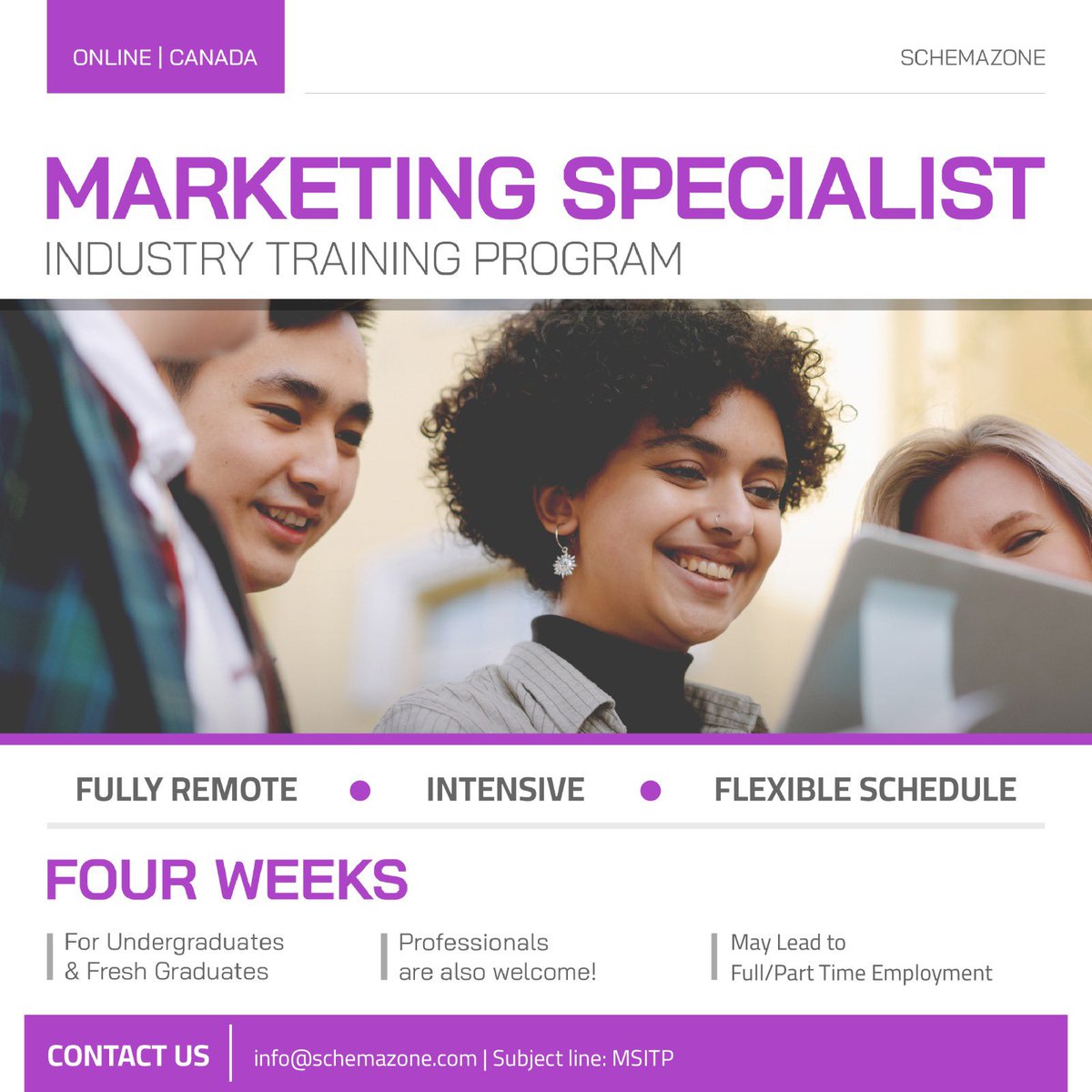 A unique one-month intensive training program, designed to equip you with the latest tools and techniques to thrive in today's fast-paced digital landscape.
info@schemazone.com