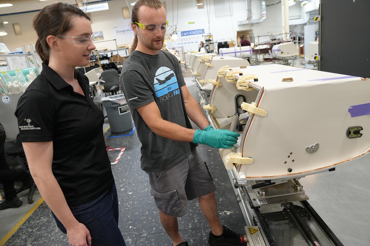 weareboeingsc's tweet photo. The simpler the solution, the better. 

Emily Travis is just one of many teammates at Boeing South Carolina contributing to a culture of innovation that is continuously improving products and the way they’re built. 

Read more: https://t.co/KRT9Xb2rVa https://t.co/y9v10IOblV