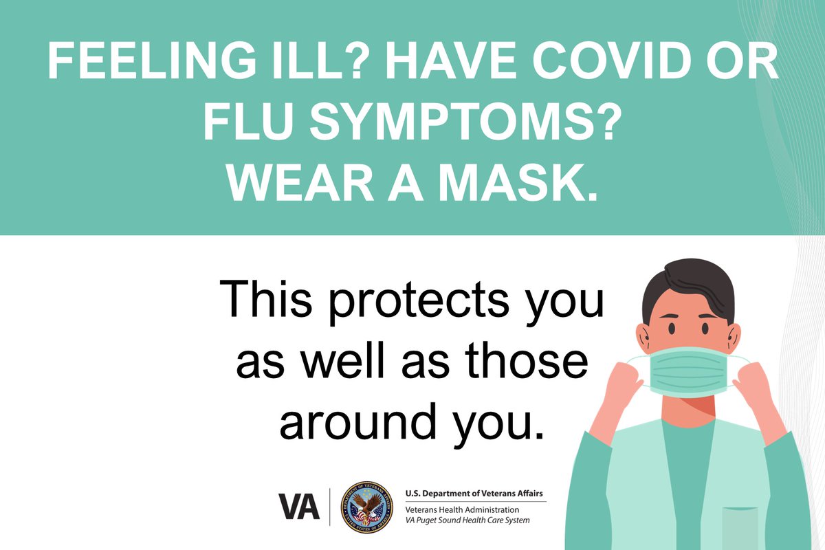 Effective June 6, wearing face masks will be optional while visiting VA Puget Sound facilities, except in designated high-risk areas like the Emergency Department. Patients and visitors who have COVID or flu symptoms are required to always wear a medical grade mask. https://t.co/KqflVPxjDJ