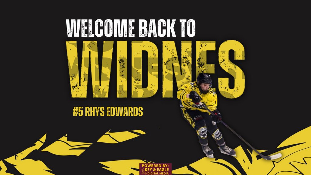 Rhys Edwards returns to Widnes 🏒

Coach Coulter: After an incredible breakout year, I'm excited to see what Rhys can do this year. 🥅

Rhys: Pleased to join the Wild again, excited for our team's potential' 🔥

Welcome back, Rhys! ✍️

#TTGW #WidnesWild #IceHockey #Widnes #EIHA