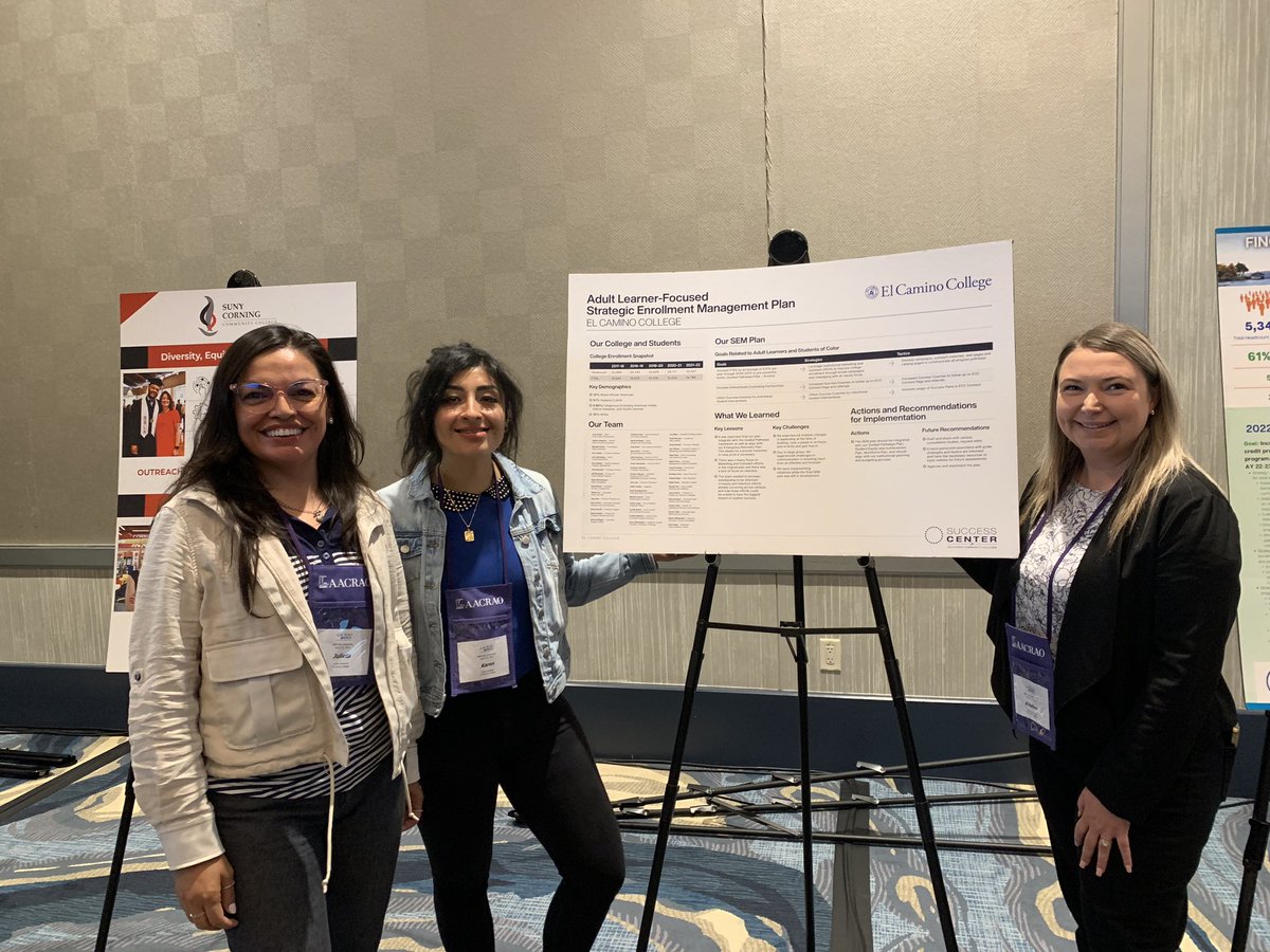 jodilewis_ca's tweet image. 14 @CalCommColleges presented their developing Strategic Enrollment Management plans focused on the success of #adultlearners and #studentsofcolor, thx to support of @LuminaFound