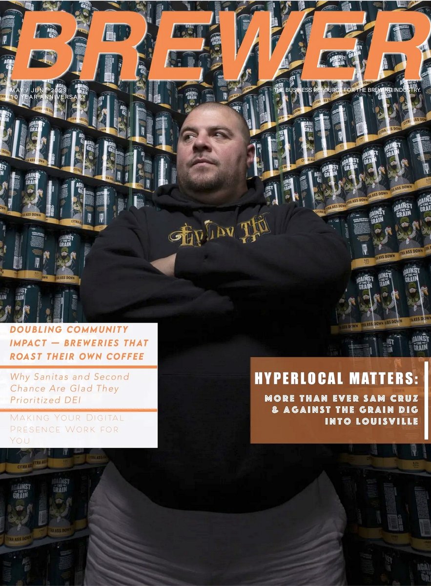 The digital edition of Brewer Mag for May/June is online now! It's our 50th issue and we caught up with our 1st cover feature nearly a decade later with @AtGBrewery's Sam Cruz and how growth perception has changed over the years. READ IT HERE, AND MORE! bluetoad.com/publication/?i…
