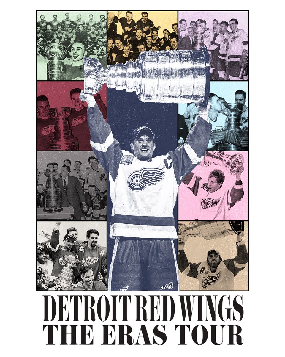 DetroitRedWings's tweet photo. Getting ready for our next era. ✨

#DetroitTSTheErasTour https://t.co/Un75AXZViZ
