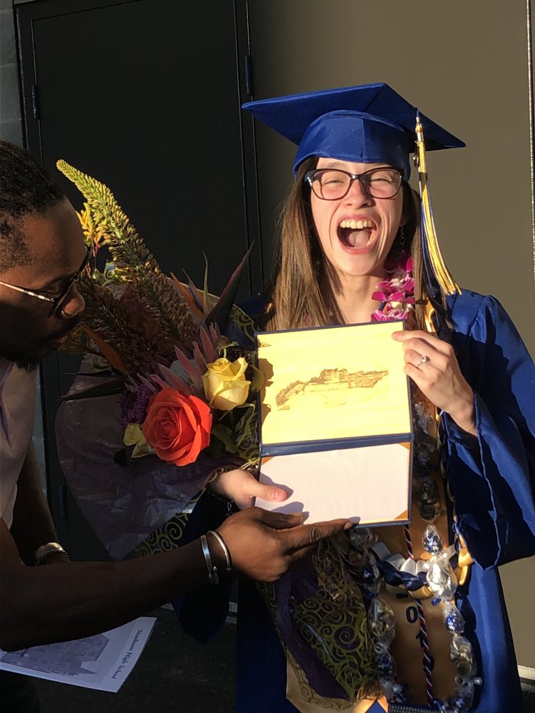 roastmeister's tweet photo. Freckles it looks like you already walk and I have the photo to prove it. #uwtgrad #uwtacoma https://t.co/f4VTb0zvvh