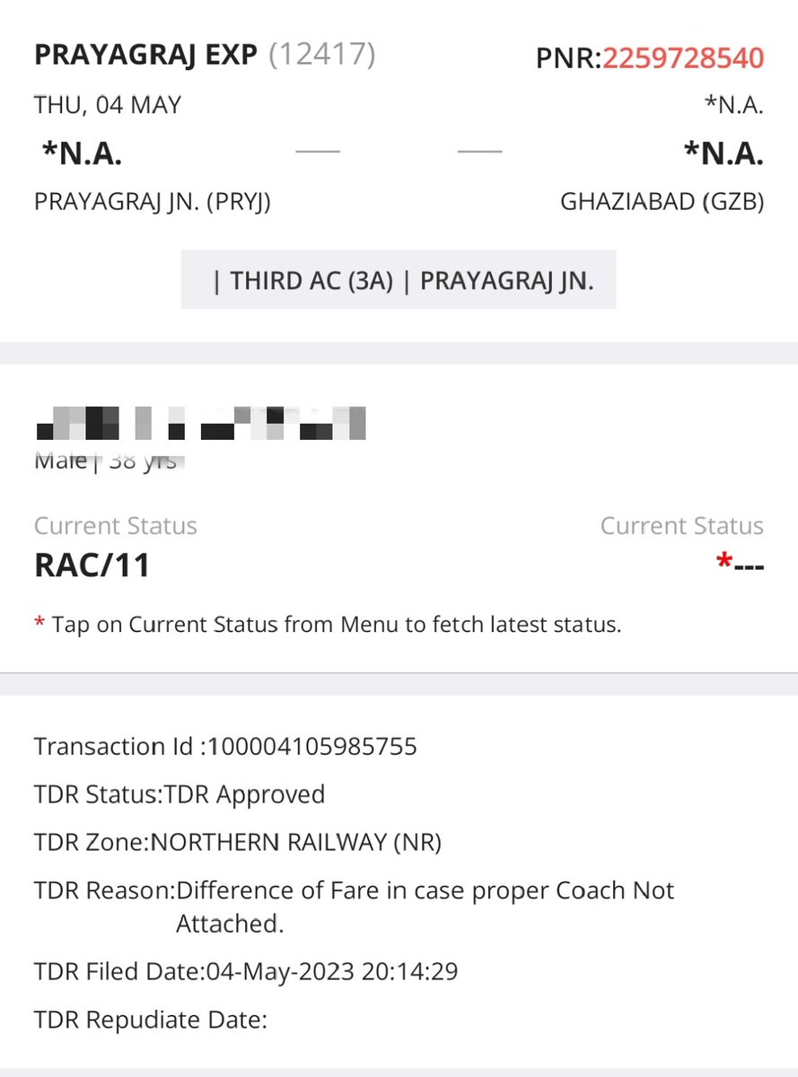 Anandgpbh's tweet photo. @IRCTCofficial 
Tdr file approved but irctc is not responsible https://t.co/XpnuSFnN3p