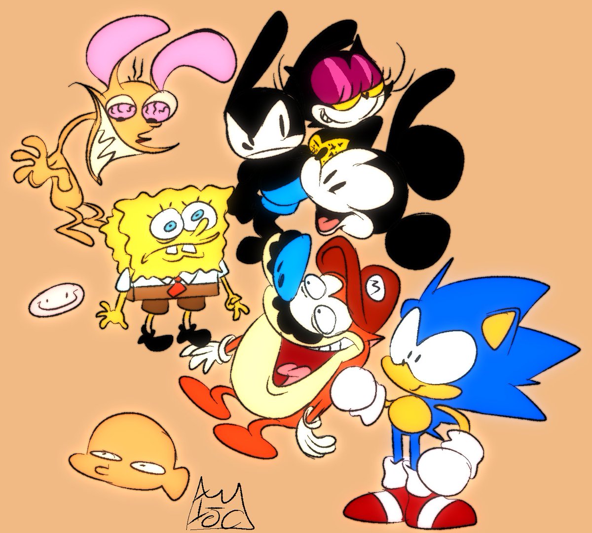 Goofy ass Doodles

#spongebob #renandstimpy #mario #sonic #Mickeymouse #gumball #felixthecat #Oswaldtheluckyrabbit #finn