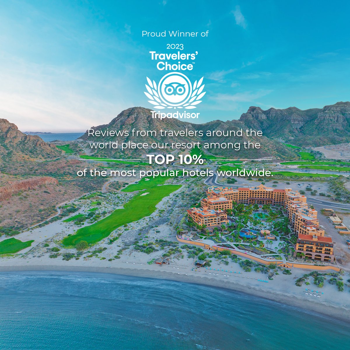 We are immensely grateful to our guests for their trust and loyalty, which has earned us the prestigious Travelers' Choice 2023 award. 🎊 🏆 🙌  bit.ly/3Nmk5zB

#tripadvisor #travelerschoice2023 #award #thankyou #villadelpalmarl #villadelpalmar